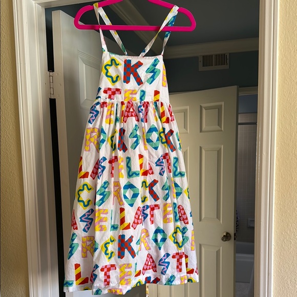 Red and Pink Sleeveless Spaghetti Strap Sundress